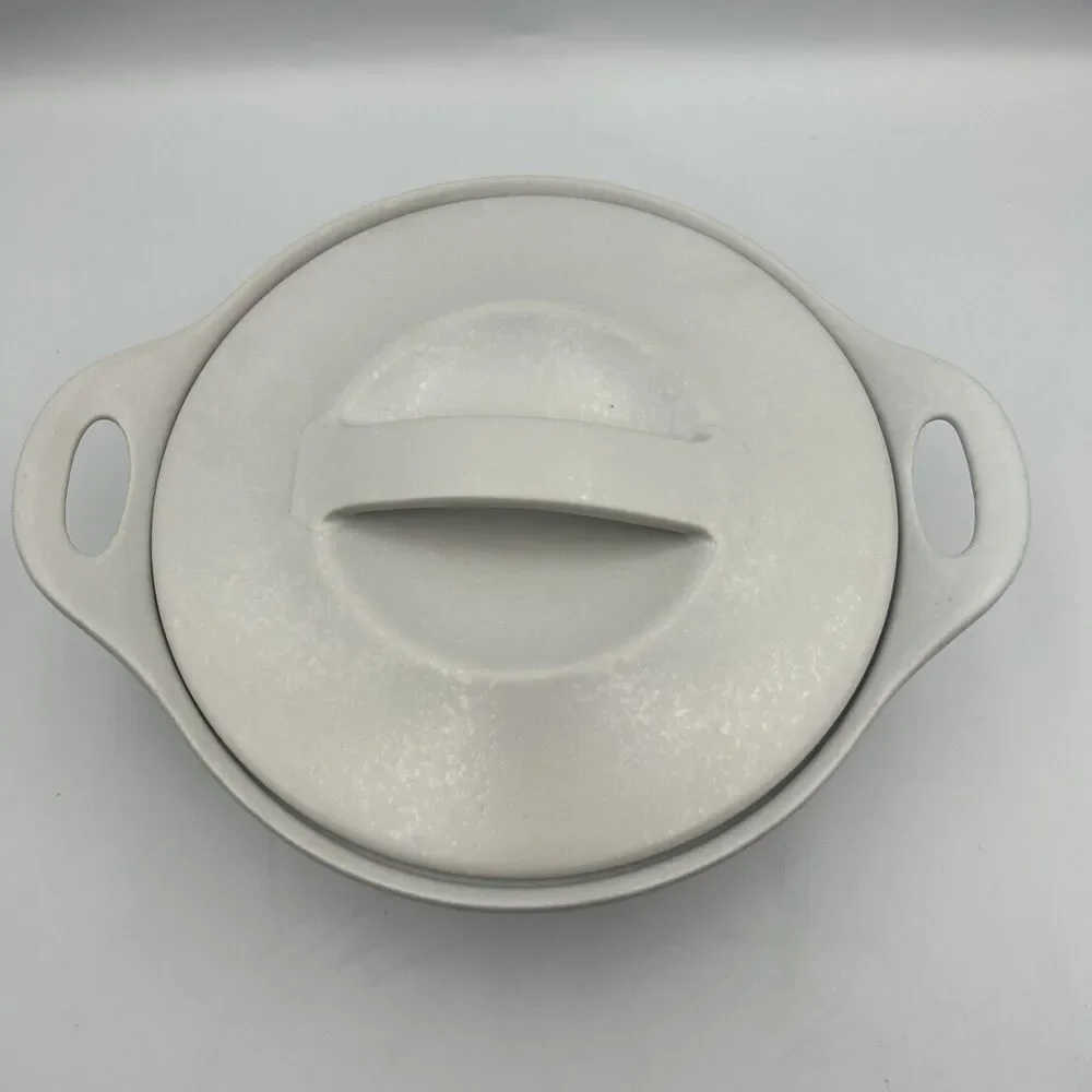 CorningWare Creations Stoneware Covered Casserole Oven Dish 1.5qt White
